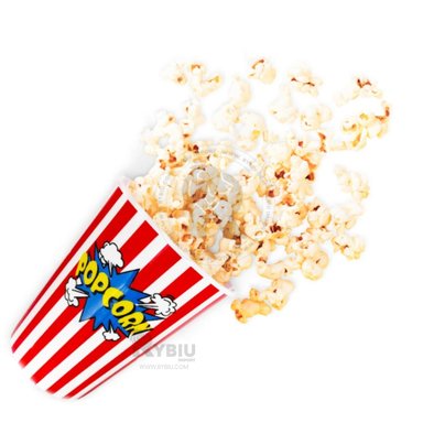 CONTENEDOR RYBIU CO30381 ROJO BALDE PRACTICO POPCORN + REGALO STICKERS