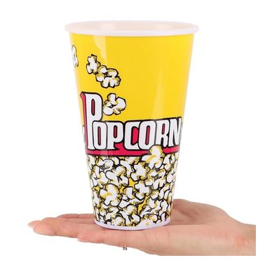 BALDE INNOVADOR DE POPCORN 7X17CM RYBIU CO30382 AMARILLO +REGALO AGENDITA