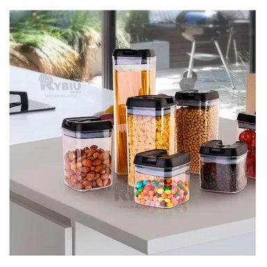 PACK LIGERO DE 5 CONTENEDORES TAPA NEGRA Y+REGALO AGENDITA