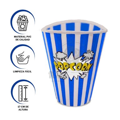 CONTENEDOR RYBIU CO30380 AZUL TAZON FUNCIONAL + BANDERITAS ADHESIVAS