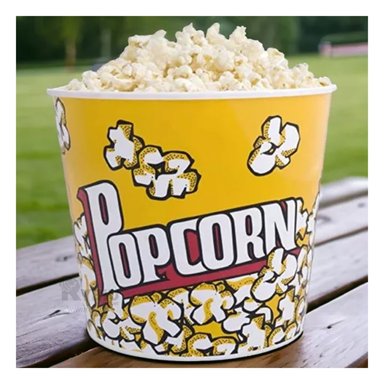 BALDE INNOVADOR CON VASO POPCORN AMARILLO Y+REGALO AGENDITA