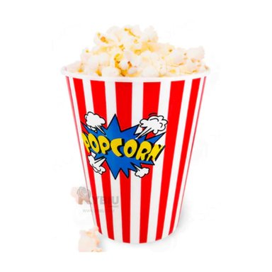 CONTENEDOR RYBIU CO30381 ROJO CUBETA UTIL PALOMITAS + PAPEL REGALO