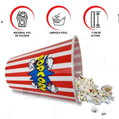 CONTENEDOR RYBIU CO30381 ROJO TAZON FUNCIONAL + BANDERITAS ADHESIVAS