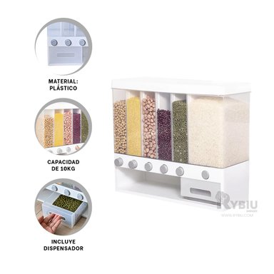 EXPENDEDOR RYBIU CO30387 BLANCO IDEAL MENESTRAS 10KG + LIGAS REGALO