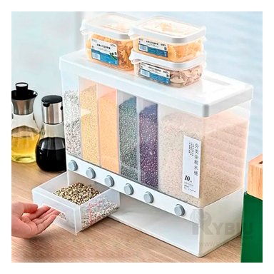 DISPENSADOR RYBIU CO30387 BLANCO VERSATIL CASA 10KG + PAPEL REGALO