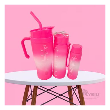 ENVASES RYBIU CO30086 PRÁCTICOS FUCSIA 3 UNIDADES + ENVOLTORIO REGALO