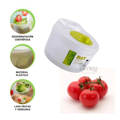 RECIPIENTE DE ESCURRIR EN BLANCO Y VERDE Y+REGALO STICKERS