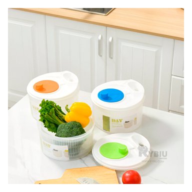 ESCURRIDOR RYBIU CO32442 NARANJA BLANCO CONTENEDOR BONITO + REGALO LIGAS PEINAR