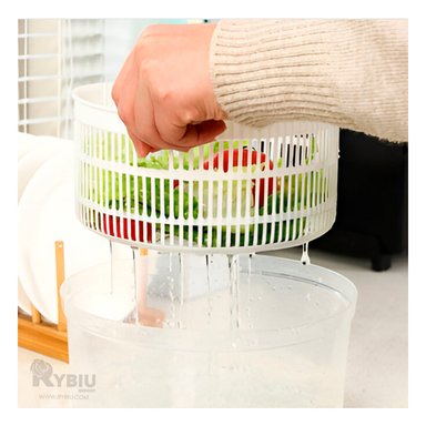 ESCURRIDOR RYBIU CO32442 NARANJA BLANCO CONTENEDOR PRACTICO + LIGAS REGALO