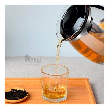 JARRA RYBIU CO30489 NEGRO 1500 ML IDEAL PARA PREPARAR TE + GIFT MINIAGENDA