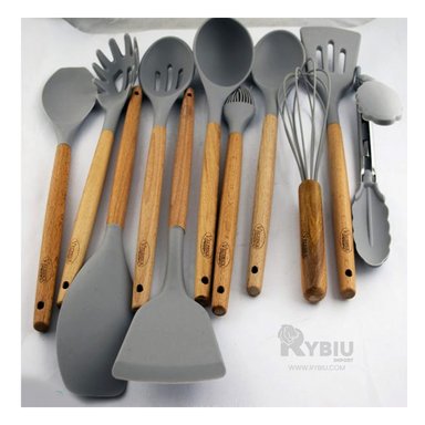 UTENSILIOS RYBIU INNOVADORES Y ÚTILES EN GRIS + REGALO STICKERS CO30456