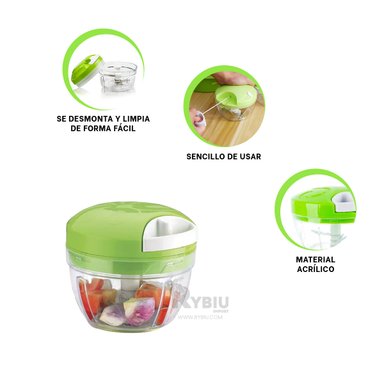 TRITURADOR RYBIU CO30446 VERDE EL HOGAR + GIFT MINIAGENDA