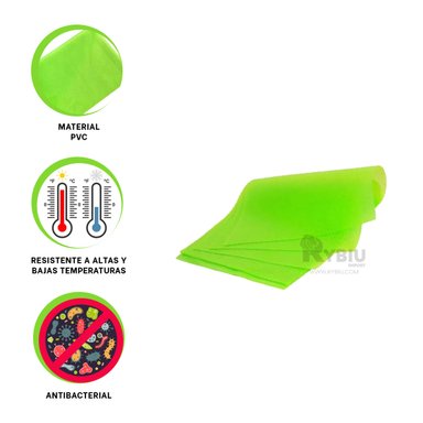 SET RYBIU CO29779 45 X 29 CM DURADERAS TAPETES VERDE + REGALO STICKERS