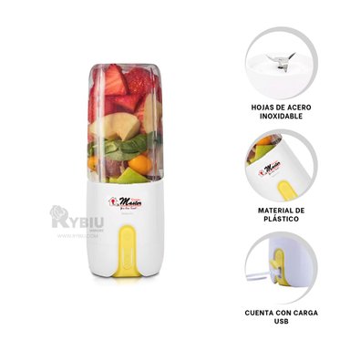 BATIDORA RYBIU CO29783 PRACTICA PARA JUGOS EN BLANCO + REGALO STICKERS