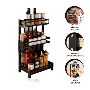 REPISA RYBIU CO30449 ACERO INOXIDABLE NEGRO VERSATIL + GIFT STICKERS