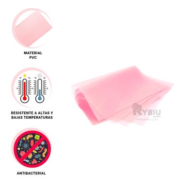 SET RYBIU CO29778 45 X 29 CM DURADERAS TAPETES ROSADO + REGALO STICKERS