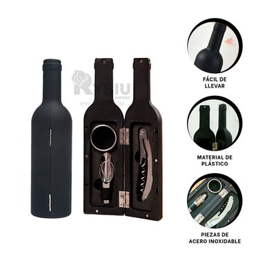 ABRELATAS RYBIU CO32294 NEGRO DESCORCHADOR DURADERO COMPACTO + GIFT STICKERS