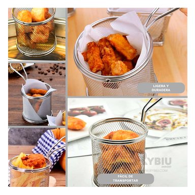 CANASTILLA PRACTICA DE COLOR PLATEADO Y+ENVOLTORIO DE REGALO