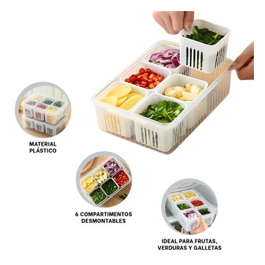 SET CONTENEDOR RYBIU CO32438 BLANCO NODDLES + REGALO LIGAS PEINAR