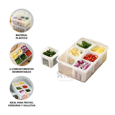 SET CONTENEDOR RYBIU CO32438 BLANCO VAINITAS + LIGAS REGALO