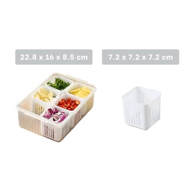 CONTENEDOR RYBIU CO32438 BLANCO COLADOR CALIDAD DURADERO + REGALO AGENDITA