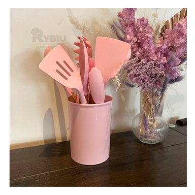 SET UTENSILIOS RYBIU CO30459 ROSADO COMIDAS + ENVOLTORIO REGALO