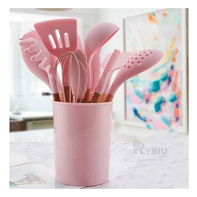 CUCHARONES RYBIU CO30459 ROSADO BONITOS + LIGAS REGALO