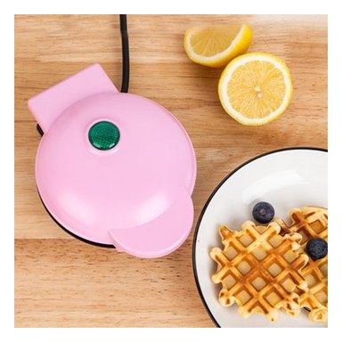 MINI WAFLERA RYBIU CO30008 ALUMINIO EN ROSADO + PAPEL REGALO