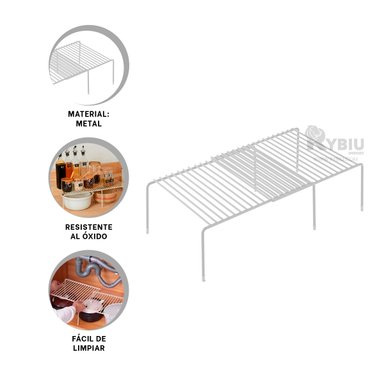 SEPARADOR RYBIU CO30454 BLANCO DIVISOR METAL + REGALO LIGAS PEINAR