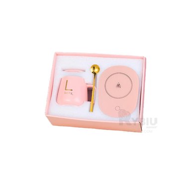 CALENTADOR TERMICO RYBIU CO30461 EN COLOR ROSADO+ PAPEL DE REGALO - 4
