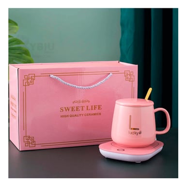 PACK RYBIU CO30461 CALDERO CON POCILLO TONALIDAD ROSADO+ REGALO AGENDITA - 2