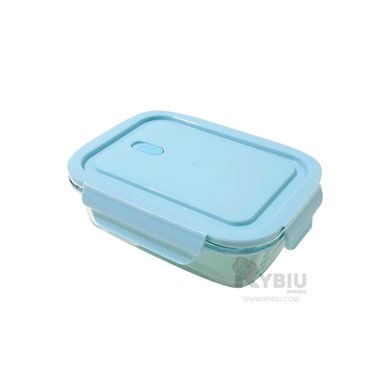 ENVASE GRANDE CON CUBRIDOR RYBIU CO32520 VIDRIO CELESTE 1040ML +GIFT STICKERS