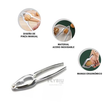 TENAZA RYBIU CO29866 GRIS RAPIDA LIMPIEZA ACERO + GIFT MINIAGENDA