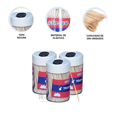 SET ACCESORIOS COCINA RYBIU CO29863 BLANCO COMBO PALILLOS LIMPIADORES + ENVOLTORIO REGALO