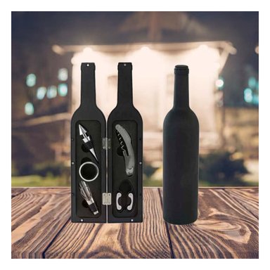 SET ACCESORIOS COCINA RYBIU CO30364 NEGRO HERRAMIENTAS VINOS + REGALO AGENDITA