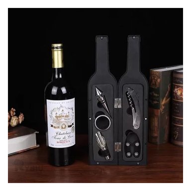 SET ACCESORIOS COCINA RYBIU CO30364 NEGRO ALTA CALIDAD CORCHOS + PAPEL REGALO