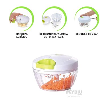 CORTADOR PRACTICO DE VERDURAS BLANCO Y+LIGAS DE REGALO