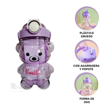 CONTENEDOR RYBIU CO30500 DEPORTIVO ANTIDERRAME MORADO + GIFT STICKERS