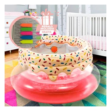 MINI GIMNASIO RYBIU 48476NP ROSADO JUGUETE PRACTICO + BANDERITAS ADHESIVAS