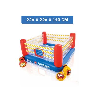 SALTARIN INFLABLE PARA INFANTE COLOR AZUL Y+PAPEL DE REGALO - 5