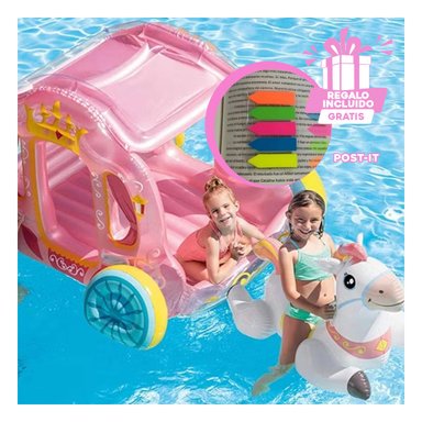 CARROZA RYBIU CLASICO ROSADO + BANDERITAS ADHESIVAS