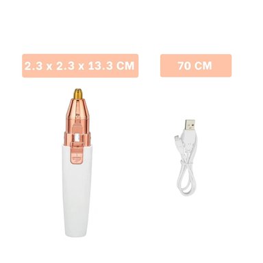DEPILADOR INALÁMBRICO RYBIU ELEGANTE CHICA EN TONO BLANCO + LIGAS REGALO BE30309 - 5