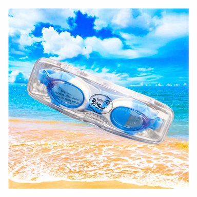 GAFAS NATACION RYBIU MG-460C CELESTE VISIBLES COMPACTO MAR MULTICOLOR + REGALO AGENDITA