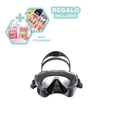 GAFA RYBIU W-100 NEGRO EXPLORACION ACUATICA + GIFT MINIAGENDA