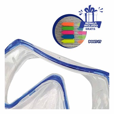LENTES ACUÁTICOS RYBIU M-15265 AZUL + BANDERITAS ADHESIVAS