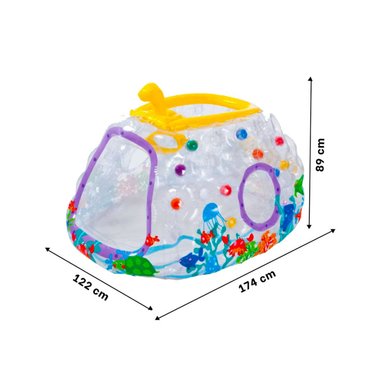 TRAMPOLIN PRACTICO DE MULTICOLOR Y+BANDERITAS ADHESIVAS - 5