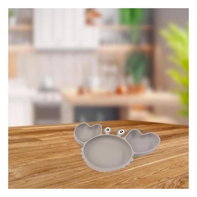 VAJILLA RYBIU DINAMICA BEBE GRIS PLOMO + LIGAS REGALO