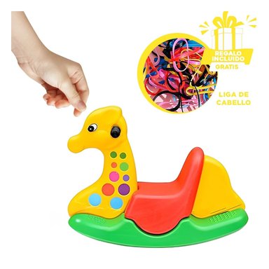 SILLA PLASTICA MECEDORA DE NINOS Y+REGALO LIGAS PARA PEINAR
