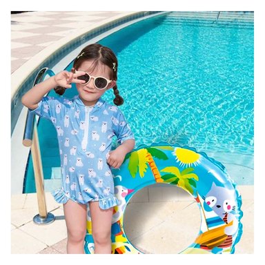 SALVAVIDAS SEGURIDAD RYBIU EFECTIVO CELESTE + LIGAS DE REGALO