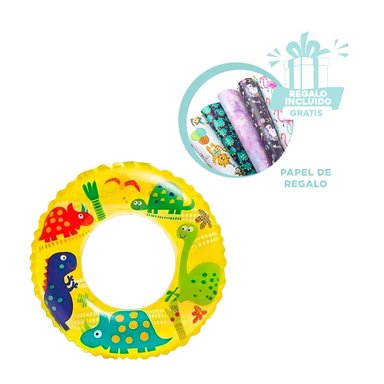 INFLABLE ELEGANTE Y MOVIBLE AMARILLO Y+ENVOLTORIO DE REGALO - 1